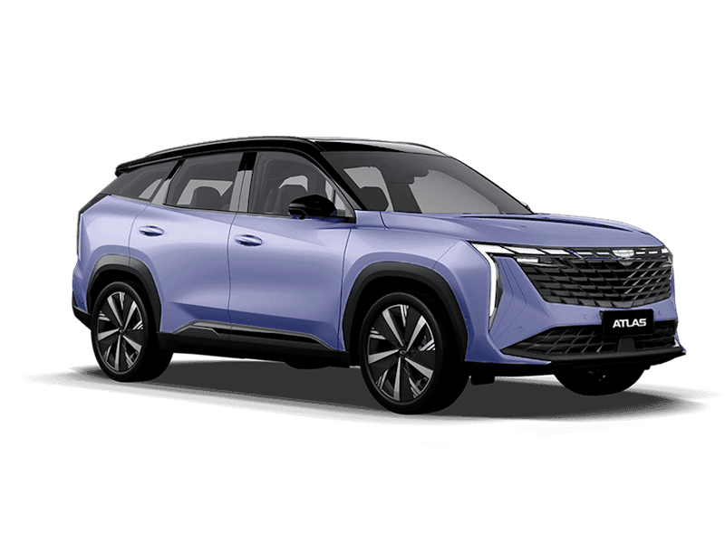 Купить Geely Atlas NEW в Москве - Starry Blue / Серо-голубой металлик
